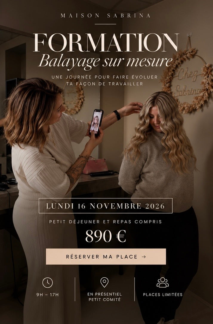 Formation Balayage sur mesure du 16 novembre 2026